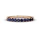 1 - Emlynn 2.70 mm Blue Sapphire 10 Stone Wedding Band 