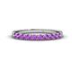 1 - Emlynn 2.70 mm Amethyst 10 Stone Wedding Band 
