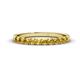 1 - Emlynn 2.70 mm Citrine 10 Stone Wedding Band 
