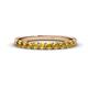 1 - Emlynn 2.70 mm Citrine 10 Stone Wedding Band 