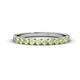1 - Emlynn 2.70 mm Peridot 10 Stone Wedding Band 