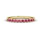 1 - Emlynn 2.70 mm Rhodolite Garnet 10 Stone Wedding Band 