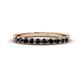 1 - Emlynn 2.70 mm Black Diamond 10 Stone Wedding Band 