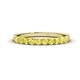 1 - Emlynn 2.70 mm Yellow Sapphire 10 Stone Wedding Band 