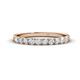 1 - Emlynn 2.70 mm White Sapphire 10 Stone Wedding Band 