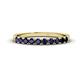 1 - Emlynn 2.70 mm Blue Sapphire 10 Stone Wedding Band 