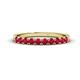 1 - Emlynn 2.70 mm Ruby 10 Stone Wedding Band 