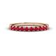 1 - Emlynn 2.70 mm Ruby 10 Stone Wedding Band 