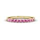 1 - Emlynn 2.70 mm Pink Sapphire 10 Stone Wedding Band 