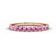 1 - Emlynn 2.70 mm Pink Sapphire 10 Stone Wedding Band 