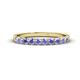 1 - Emlynn 2.70 mm Tanzanite 10 Stone Wedding Band 