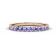 1 - Emlynn 2.70 mm Tanzanite 10 Stone Wedding Band 
