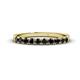 1 - Emlynn 2.70 mm Black Diamond 10 Stone Wedding Band 