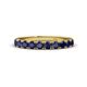 1 - Emlynn 3.00 mm Blue Sapphire 10 Stone Wedding Band 