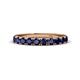 1 - Emlynn 3.00 mm Blue Sapphire 10 Stone Wedding Band 
