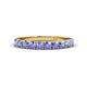 1 - Emlynn 3.00 mm Tanzanite 10 Stone Wedding Band 
