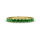 1 - Emlynn 3.00 mm Green Garnet 10 Stone Wedding Band 