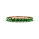 1 - Emlynn 3.00 mm Green Garnet 10 Stone Wedding Band 