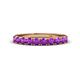 1 - Emlynn 3.00 mm Amethyst 10 Stone Wedding Band 