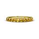 1 - Emlynn 3.00 mm Citrine 10 Stone Wedding Band 