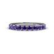1 - Emlynn 3.00 mm Iolite 10 Stone Wedding Band 