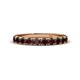 1 - Emlynn 3.00 mm Red Garnet 10 Stone Wedding Band 