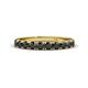 1 - Emlynn 3.00 mm Black Diamond 10 Stone Wedding Band 