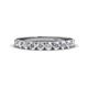 1 - Emlynn 3.00 mm White Sapphire 10 Stone Wedding Band 