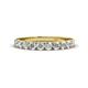 1 - Emlynn 3.00 mm White Sapphire 10 Stone Wedding Band 