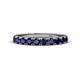 1 - Emlynn 3.00 mm Blue Sapphire 10 Stone Wedding Band 