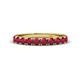 1 - Emlynn 3.00 mm Ruby 10 Stone Wedding Band 