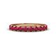 1 - Emlynn 3.00 mm Ruby 10 Stone Wedding Band 