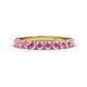 1 - Emlynn 3.00 mm Pink Sapphire 10 Stone Wedding Band 