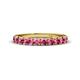 1 - Emlynn 3.00 mm Pink Tourmaline 10 Stone Wedding Band 