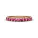1 - Emlynn 3.00 mm Pink Tourmaline 10 Stone Wedding Band 