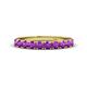 1 - Emlynn 3.00 mm Amethyst 10 Stone Wedding Band 