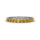 1 - Emlynn 3.00 mm Citrine 10 Stone Wedding Band 
