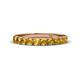 1 - Emlynn 3.00 mm Citrine 10 Stone Wedding Band 