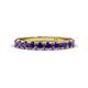1 - Emlynn 3.00 mm Iolite 10 Stone Wedding Band 