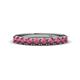 1 - Emlynn 3.00 mm Rhodolite Garnet 10 Stone Wedding Band 