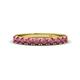 1 - Emlynn 3.00 mm Rhodolite Garnet 10 Stone Wedding Band 