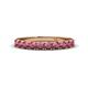 1 - Emlynn 3.00 mm Rhodolite Garnet 10 Stone Wedding Band 