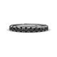 1 - Emlynn 3.00 mm Black Diamond 10 Stone Wedding Band 
