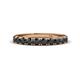 1 - Emlynn 3.00 mm Black Diamond 10 Stone Wedding Band 