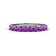 1 - Emlynn 3.00 mm Amethyst 10 Stone Wedding Band 
