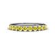 1 - Emlynn 3.00 mm Yellow Sapphire 10 Stone Wedding Band 