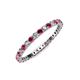 3 - Joyce 2.00 mm Ruby and Lab Grown Diamond Eternity Band 