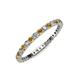 3 - Joyce 2.00 mm Citrine and Lab Grown Diamond Eternity Band 