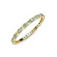 3 - Joyce 2.00 mm Peridot and Lab Grown Diamond Eternity Band 