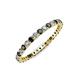 3 - Joyce 2.00 mm Black and White Lab Grown Diamond Eternity Band 
